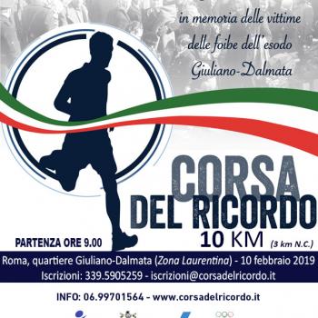 Locandina Corsa del Ricordo - Roma